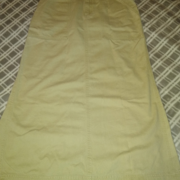 Covington maxi khaki skirt no split sz 6 - Picture 1 of 3